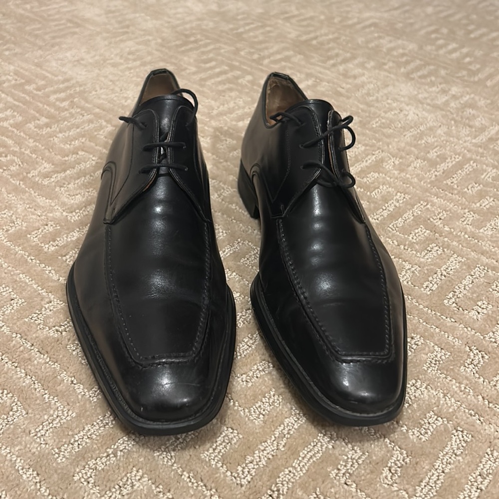 Magnanni 13723 Black Leather Dress Shoes Men’s Size 9.5 - Picture 3 of 3